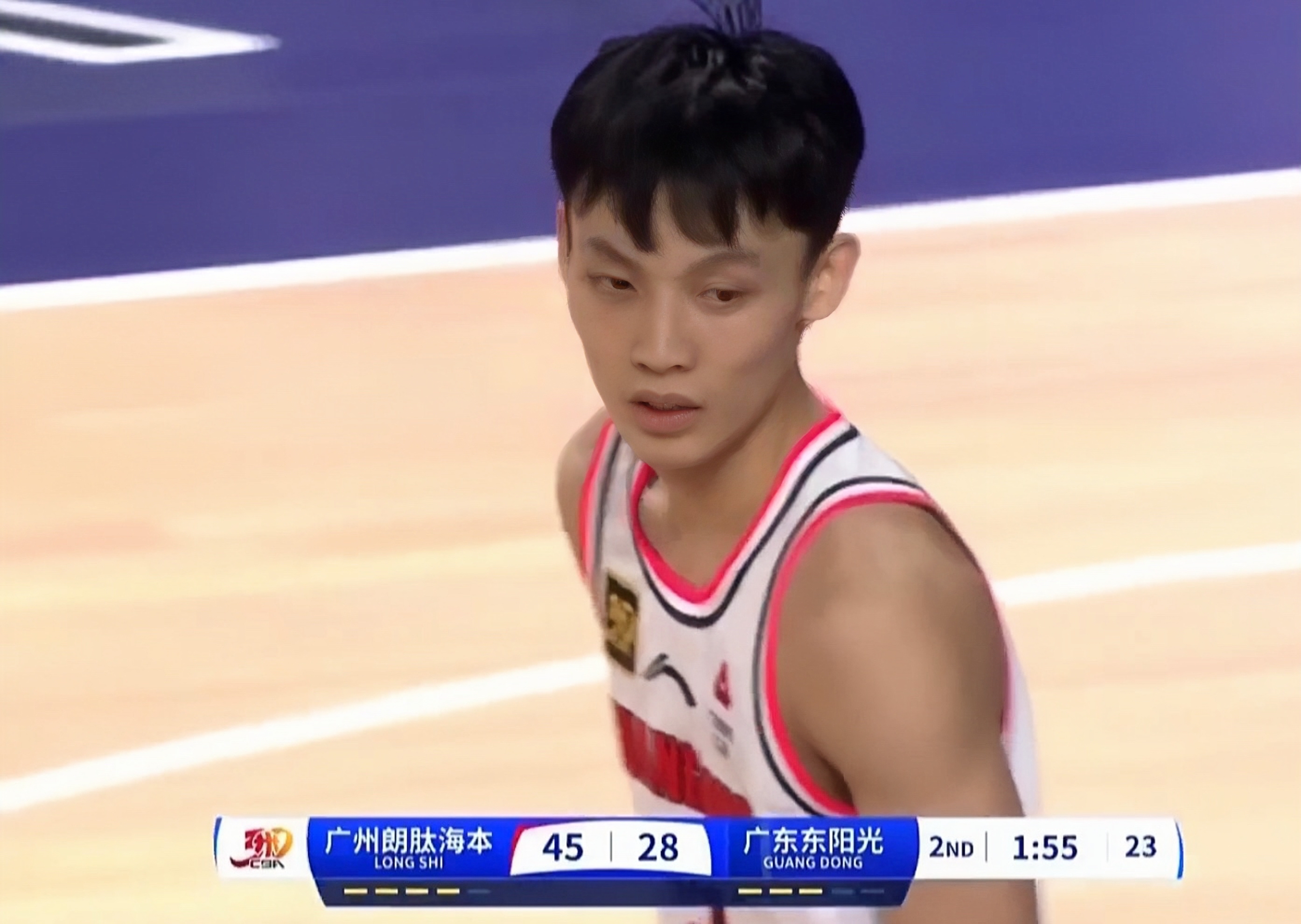 包含广东男篮在今日比赛中大获全胜，实至名归的词条