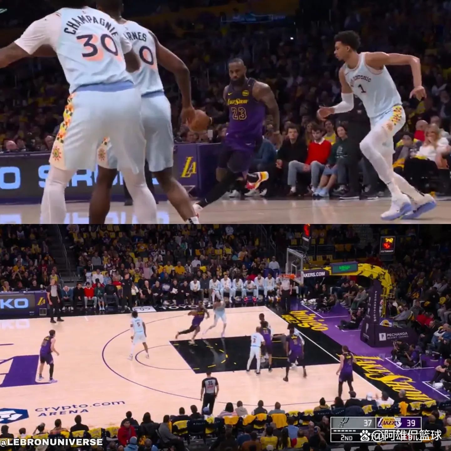 湖人大比分战胜马刺,詹姆斯再创里程碑 湖人大比分战胜马刺,詹姆斯再创里程碑