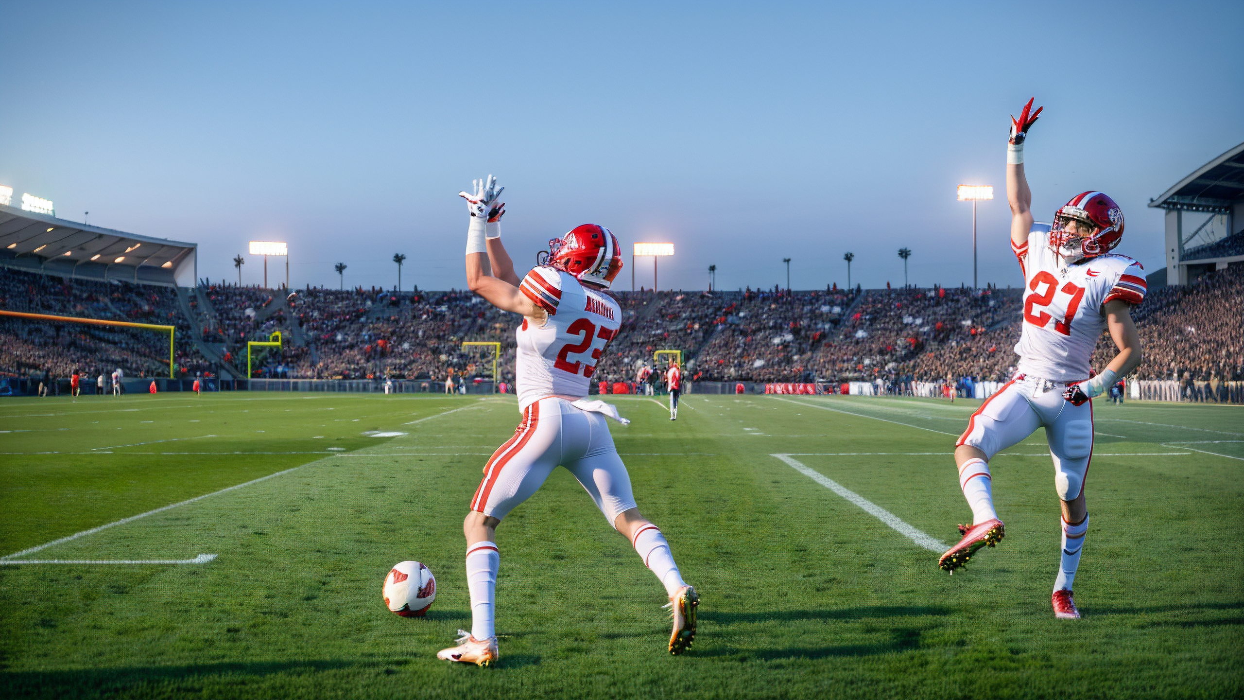 足球赛场上一幕规模宏大的场面! 足球赛场上一幕规模宏大的场面!